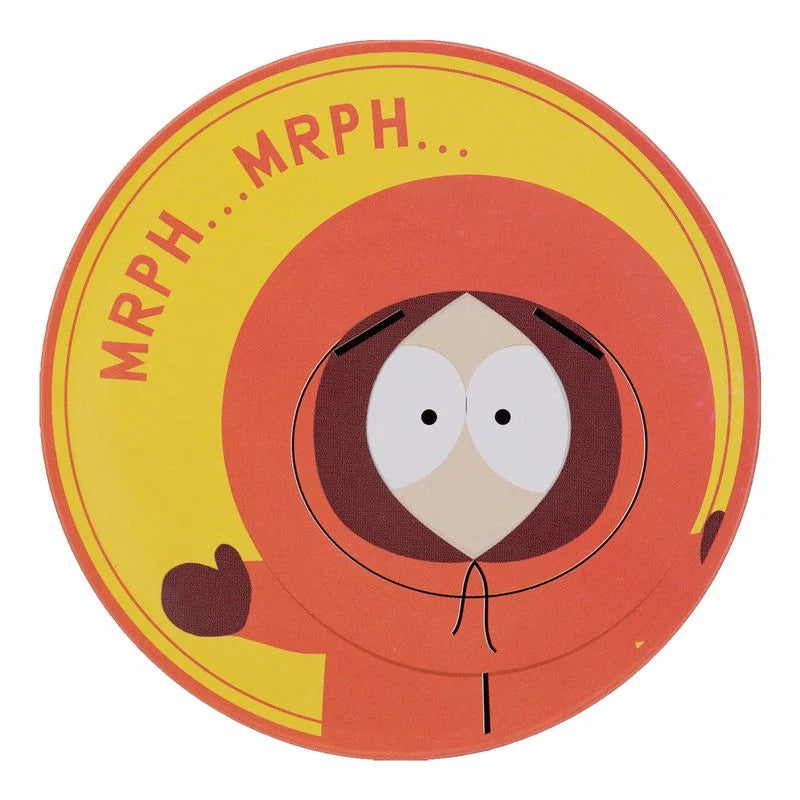 🍻🏔️ South Park – Cartman, Stan, Kyle & Kenny – Lot de 4 sous-verres en métal 🏔️🍻