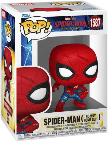 🕷️❤️ Funko Pop! Marvel N°1587 – Spider-Man (No Way Home Suit) (Costume No Way Home) – Spider-Man: Brand New Day ❤️🕷️