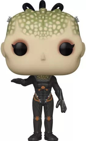 Funko Pop! Star Trek: First Contact – The Borg Queen (N°1707). Figurine cybernétique avec détails organiques verdâtres et combinaison noire mécanique. Une pièce incontournable pour les fans de Star Trek.