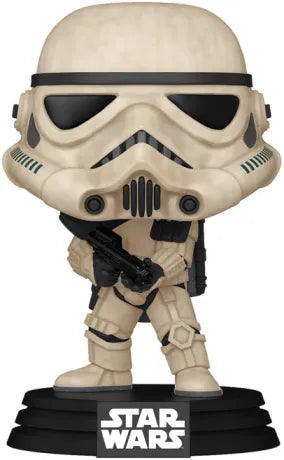 Funko Pop! Star Wars – Sandtrooper (Deleted Scene) N°803. Figurine Stormtrooper impérial en armure sable, blaster en main, inspirée des scènes coupées de Star Wars: Un nouvel espoir.