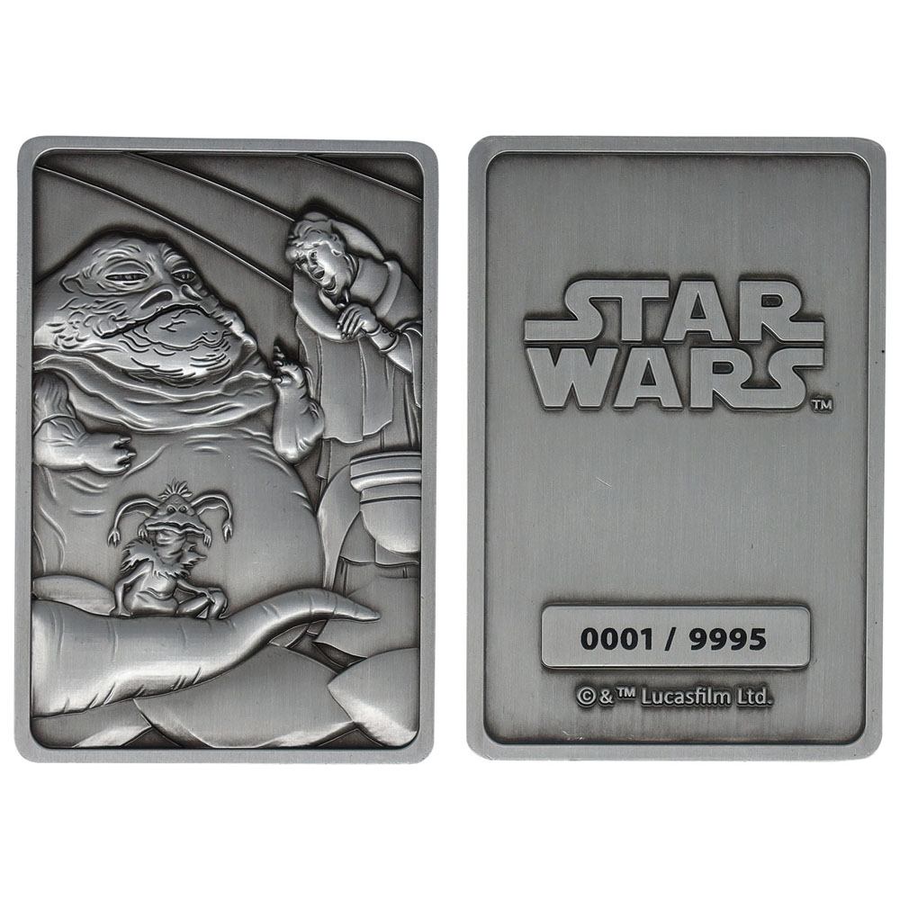 🌌🐌 Star Wars – Jabba the Hutt – lingot en métal collector édition limitée 🐌🌌