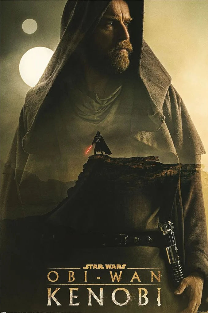 ⚔️🌌 Star Wars: Obi-Wan Kenobi – Lumière vs Obscurité – Poster 61 x 91 cm 🌌⚔️