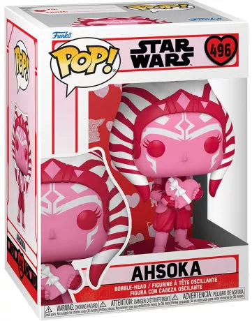 💖🌸 Funko Pop! Star Wars N°496 – Ahsoka – Valentine's Day Edition 🌸💖