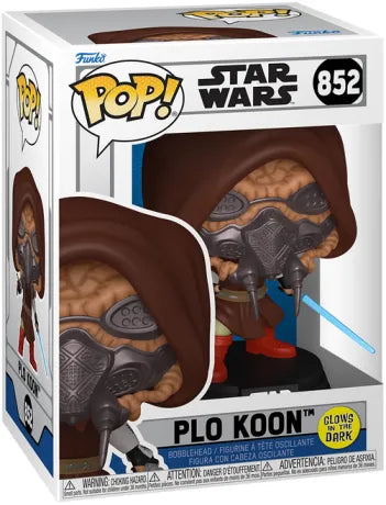 ⚔️🌌 Funko Pop! Star Wars N°852 – Plo Koon – Star Wars: The Clone Wars – Glow in the Dark 🌌⚔️