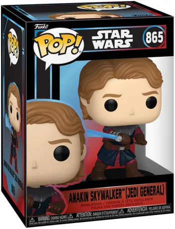 ⚔️💙 Funko Pop! Star Wars N°865 – Anakin Skywalker – Jedi General (Général Jedi) – Star Wars: The Clone Wars 💙⚔️