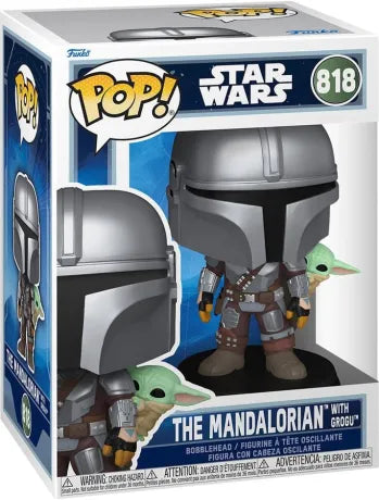 🛡️👶 Funko Pop! Star Wars N°818 – The Mandalorian with Grogu – The Mandalorian & Grogu 👶🛡️