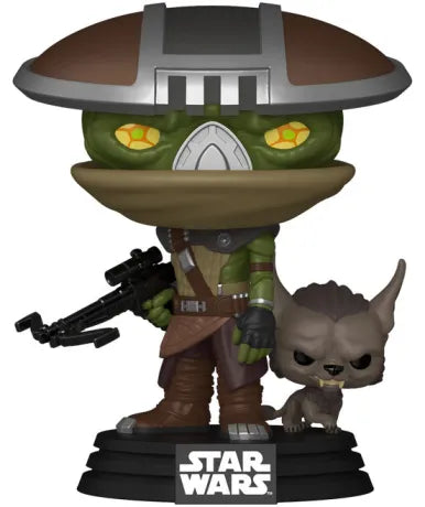 🛡️🐺 Funko Pop! Star Wars N°842 – Embo & Keibu – The Mandalorian & Grogu 🐺🛡️