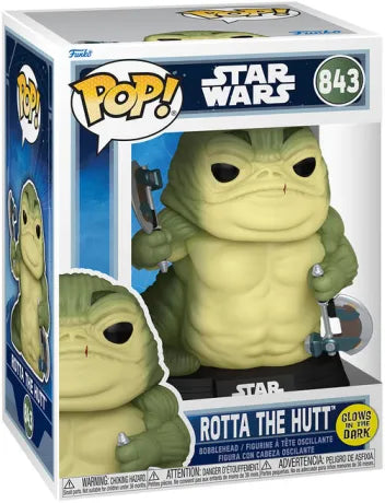 🐌⚔️ Funko Pop! Star Wars N°843 – Rotta the Hutt (Glow in the Dark) – The Mandalorian & Grogu ⚔️🐌