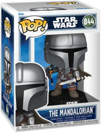 🤠⚔️ Funko Pop! Star Wars N°844 – The Mandalorian (Dual Wield) – Star Wars: The Mandalorian & Grogu ⚔️🤠