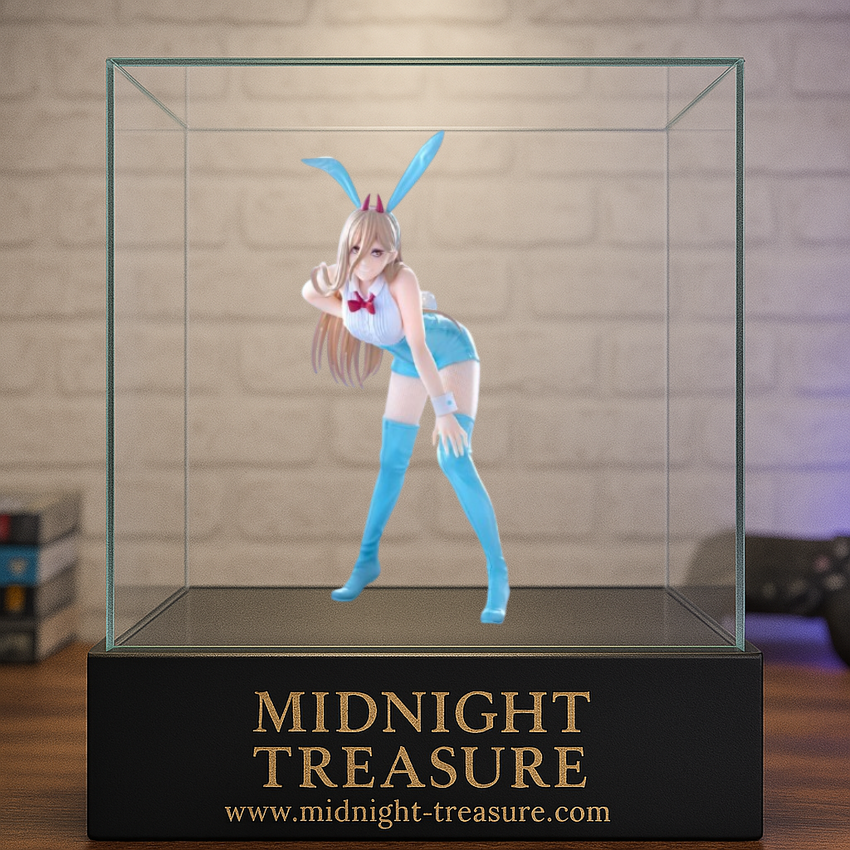 Statuette Chainsaw Man – Power – BiCute Bunnies Light Blue – 25 cm – FuRyu. Power en tenue bunny bleu clair et blanche, posture audacieuse et regard malicieux. Une figurine stylée et expressive pour les fans de Chainsaw Man.