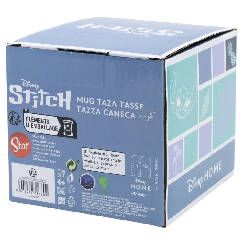 🍍🌺 STITCH – Ananas – Mug 3D céramique 414 ml – Disney 🌺🍍