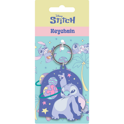 🌌💙 Stitch – Space Rocks – Porte-clés en PVC 💙🌌