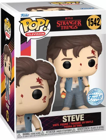 🧛‍♂️🔦 Funko Pop! N°1542 – Steve – Stranger Things (Saison 4) 🔦🧛‍♂️