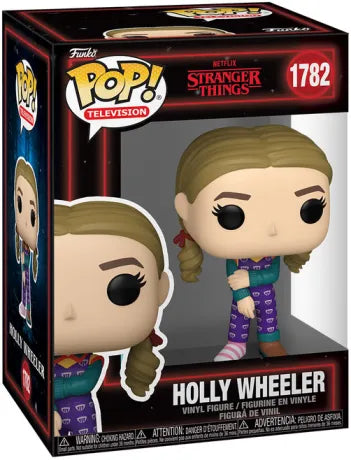 Funko Pop! Stranger Things – Holly Wheeler (N°1782), version saison 5, tenue colorée avec une seule chaussure.