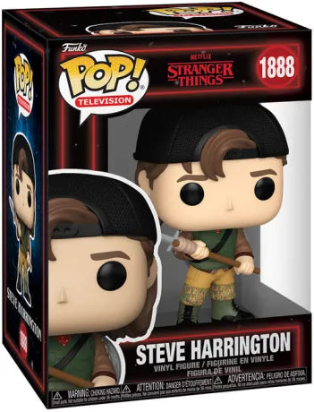 🗡️⚡ Funko Pop! Television N°1888 – Steve Harrington with Spear (Steve Harrington avec lance) – Stranger Things ⚡🗡️