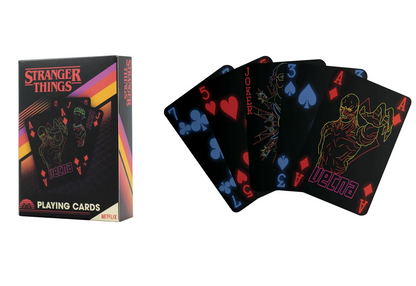 🃏🔴 Stranger Things – Jeu de cartes à jouer – 52 cartes + 2 jokers 🔴🃏
