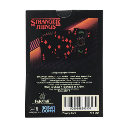 🃏🔴 Stranger Things – Jeu de cartes à jouer – 52 cartes + 2 jokers 🔴🃏