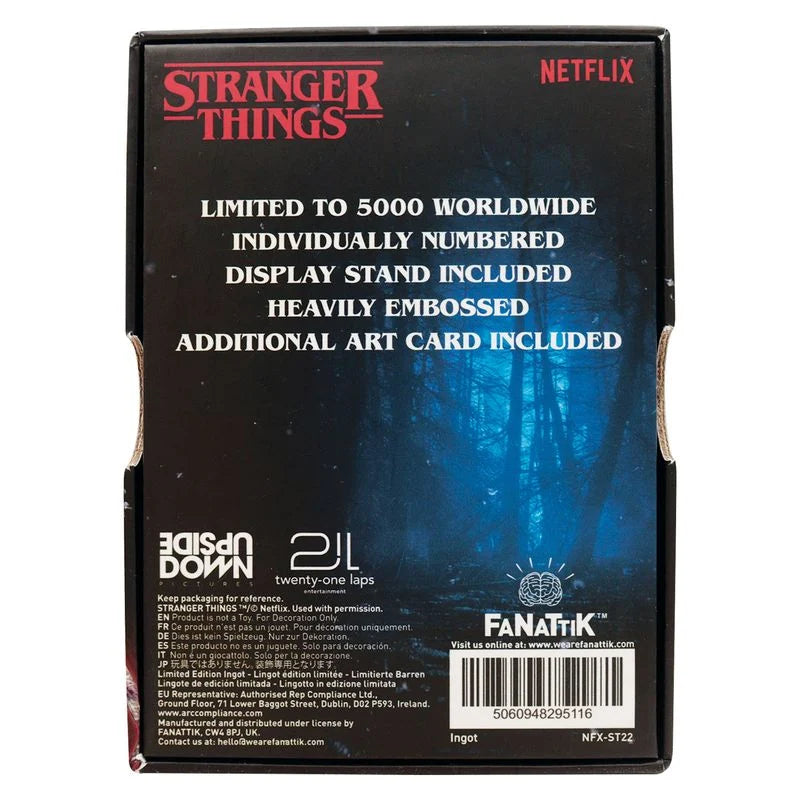 🕷️🔴 Stranger Things – Vecna Lives – Lingot de collection – Édition limitée à 5 000 exemplaires 🔴🕷️