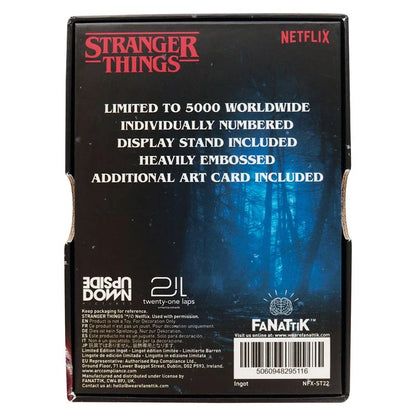 🕷️🔴 Stranger Things – Vecna Lives – Lingot de collection – Édition limitée à 5 000 exemplaires 🔴🕷️