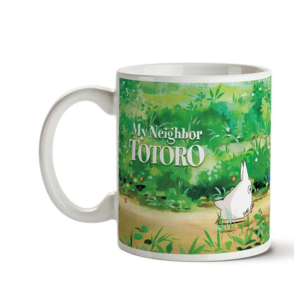 🌿💙 STUDIO GHIBLI – Mon voisin Totoro – Mug 300 ml – Totoro bleu & blanc 💙🌿