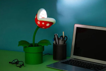 🌱🍄 Super Mario – Mini Plante Piranha – Lampe articulée – 20 cm 🍄🌱
