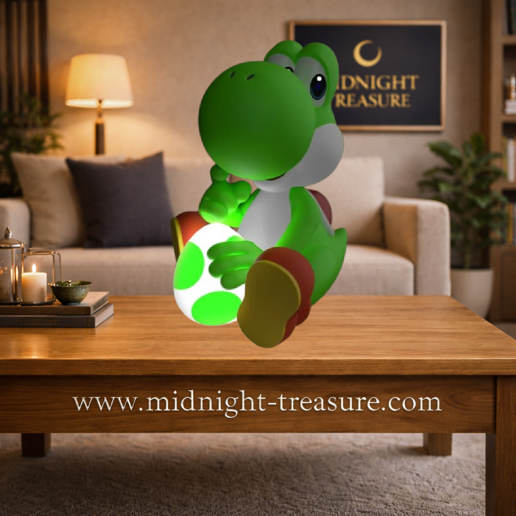 🍄💡 Super Mario – Yoshi – Lampe décorative – 15 cm 💡🍄