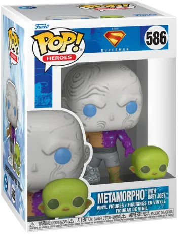 🧪👶 Funko Pop! Heroes N°586 – Metamorpho with Baby Joey (Metamorpho avec Bébé Joey) – Superman 🧪👶