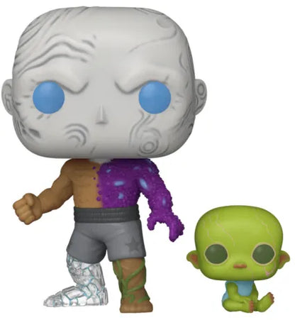 🧪👶 Funko Pop! Heroes N°586 – Metamorpho with Baby Joey (Metamorpho avec Bébé Joey) – Superman 🧪👶