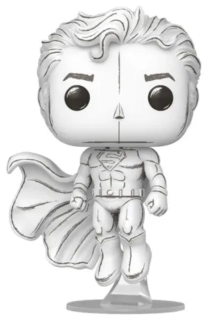 🦸‍♂️⚪ Funko Pop! Heroes N°576 – Superman (Édition Esquisse) – DC Comics – Édition Suprême Limitée à 9500 Exemplaires ⚪🦸‍♂️