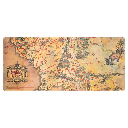 🗺️💍 Tapis de Bureau XL – Terre du Milieu – Le Seigneur des Anneaux 🧙‍♂️⚔️