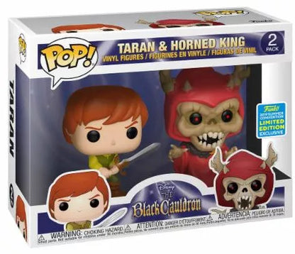⚔️🔥 Funko Pop! Disney – Taran & Horned King (Taram & le Roi Cornu) 2-Pack – The Black Cauldron (Taram et le Chaudron Magique) – SDCC 2019 Exclusive 🔥⚔️