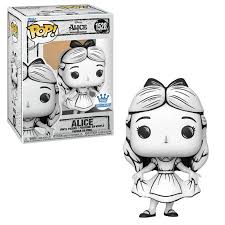 "Funko Pop! Alice in Wonderland – Alice (1528). Alice en version noir et blanc dans sa robe iconique, avec un style sketched unique. Une figurine parfaite pour les fans de Disney et du Pays des Merveilles !"

