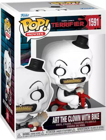 🎈🚲 Funko Pop! N°1591 – Art the Clown with Bike (Art le Clown avec vélo) – Terrifier 🚲🎈