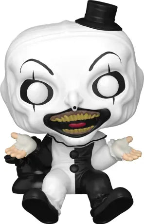 🎩🔪 Funko Pop! Movies N°2011 – Art the Clown (Shelf Sitter) (Art le Clown Assis sur Étagère) – Terrifier 🔪🎩