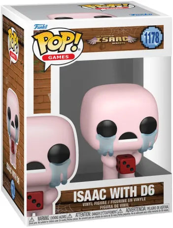🎲😢 Funko Pop! Games N°1178 – Isaac with D6 (Isaac avec D6) – The Binding of Isaac 😢🎲