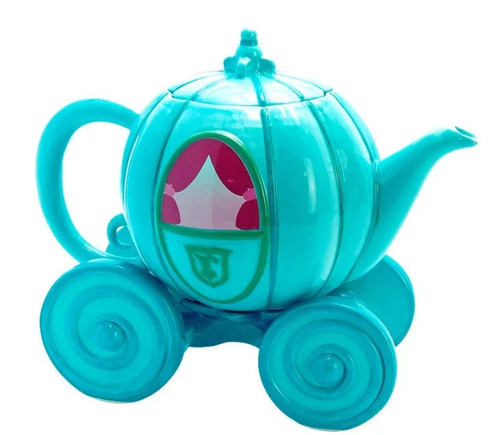 👑✨ Disney – Carrosse de Cendrillon – Théière en céramique 850 ml ✨👑