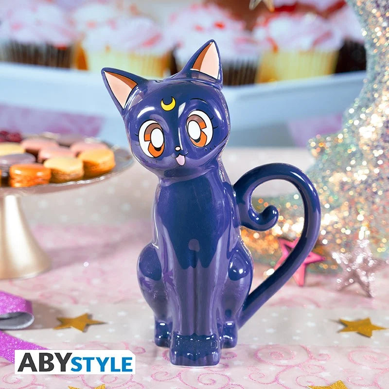 🌙🐱 Sailor Moon – Luna – Théière 3D – 1000 ml 🐱🌙