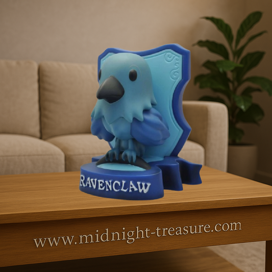 Tirelire Harry Potter – Serdaigle – 14 cm – Plastoy. Représentation 3D du blason de la maison Serdaigle avec son emblème. Idéal pour les fans de l’univers magique de Poudlard.