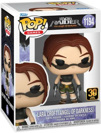 🔫🕶️ Funko Pop! Games N°1194 – Lara Croft (Angel of Darkness) (Lara Croft : L'Ange des Ténèbres) – Tomb Raider 🕶️🔫