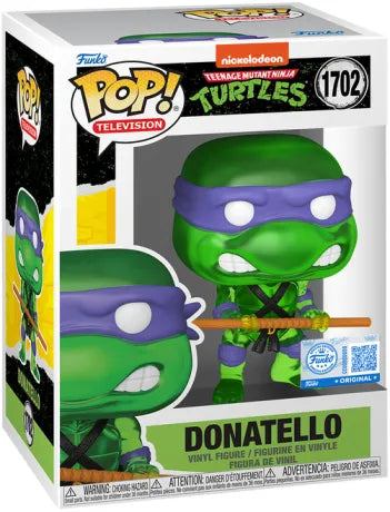 🥷💜 Funko Pop! N°1702 – Donatello (Translucent / Translucide) – Teenage Mutant Ninja Turtles 💜🥷