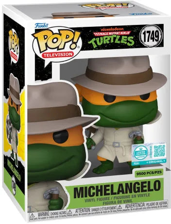 🕵️‍♂️🍕 Funko Pop! Television N°1749 – Michelangelo (Detective) (Michelangelo Détective) – Teenage Mutant Ninja Turtles (Les Tortues Ninja) - Édition SUPREME 9 500 exemplaires🍕🕵️‍♂️