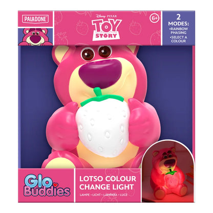 🧸🍓 Toy Story – Lotso – Lampe à changement de couleur – 16 cm 🍓🧸