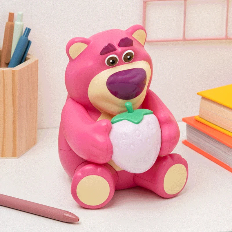 🧸🍓 Toy Story – Lotso – Lampe à changement de couleur – 16 cm 🍓🧸