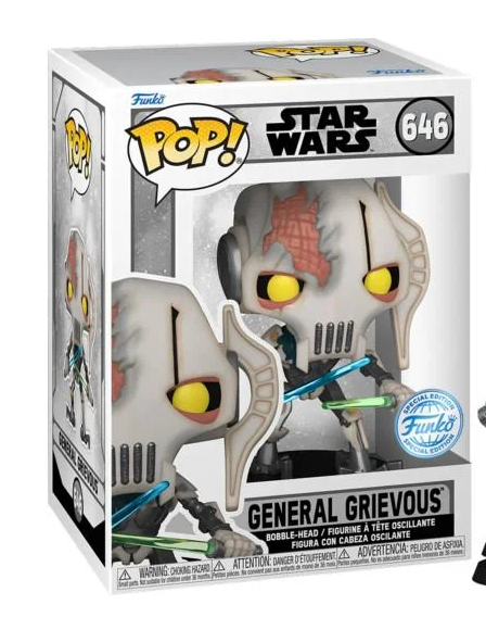 💀⚔️ Funko Pop! Star Wars N°646 – General Grievous  Battle Damaged – Star Wars Battlefront II ⚔️💀