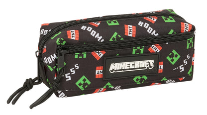 🟩💣 Trousse Triple Rectangulaire – Minecraft – Creeper & TNT 💣🟩