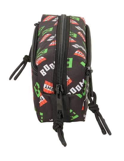 🟩💣 Trousse Triple Rectangulaire – Minecraft – Creeper & TNT 💣🟩