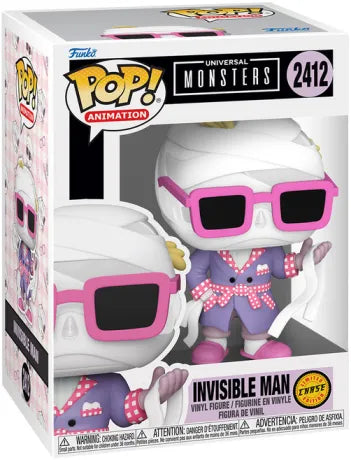 🩹🕶️ Funko Pop! Animation N°2412 – Invisible Man (L'Homme Invisible) – Universal Monsters – Chase 🕶️🩹