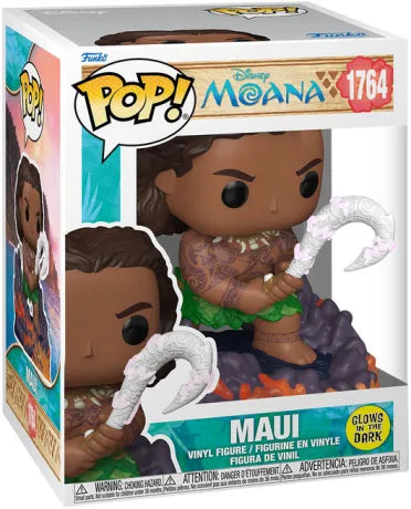 🌊🪝 Funko Pop! Disney N°1764 – Maui (Glow in the Dark) – Vaiana 🪝🌊