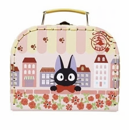 🧳 Valisette Jiji Fleurs – Kiki la petite sorcière 🌸🐈‍⬛