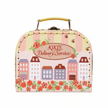 🧳 Valisette Jiji Fleurs – Kiki la petite sorcière 🌸🐈‍⬛